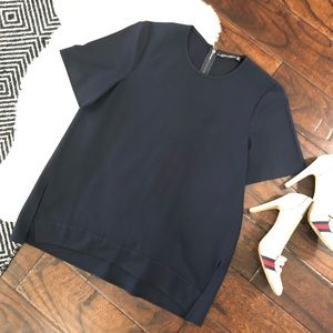 Boxy Navy Zara Top | m |